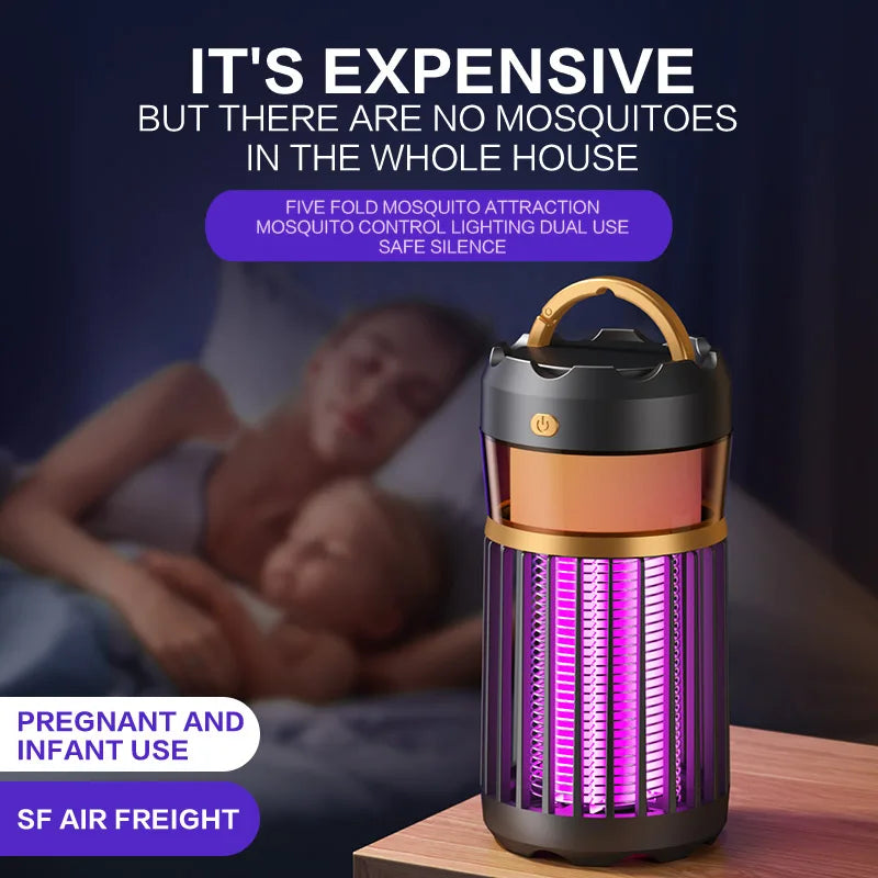 3-in-1 Mosquito Repellent Lamp Camping Lighting Insect Repellent Home Nightlight Electric Shock Mosquito Repellent Household