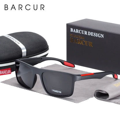 BARCUR Cycling Sunglasses – TR90 Ultralight Polarized UV400 Square Eyewear for Men &amp; Women
