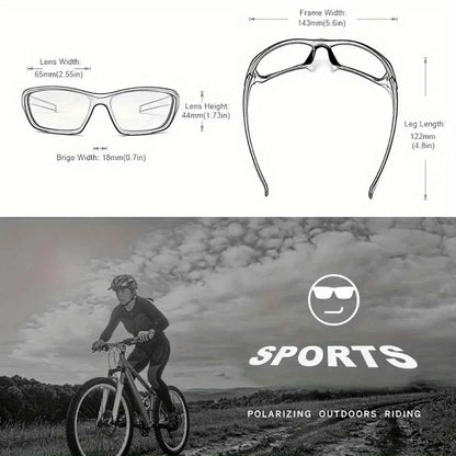 2pcs Advanced Cool Fantasy Polarized Surround Fashion Sunglasses,Men&