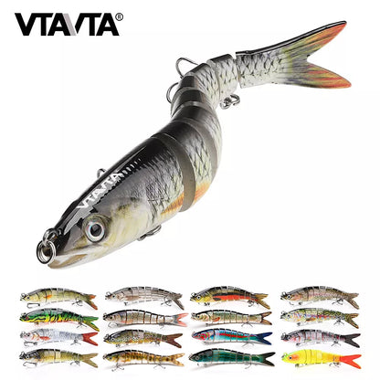 VTAVTA Jointed Swimbait Crankbait – Sinking Wobbler, 6/7/8-Segment, 10–14cm, 60+ Colors
