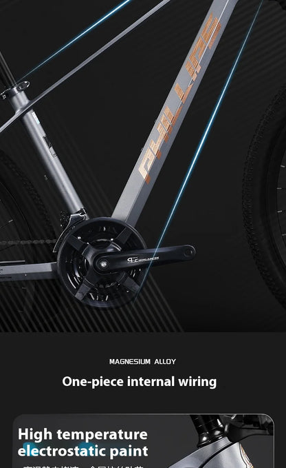 Magnesium Alloy26Inch mountain bike for adults men women, teenagers, and students33Speed Bike Disc Brake Shock Absorption