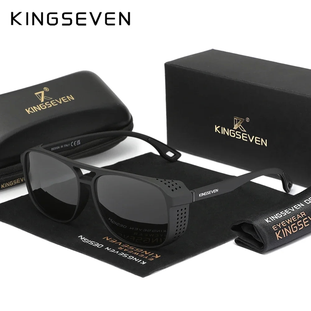 KINGSEVEN Fashion Large Frame Polarized Sunglasses – UV400 Vintage Style