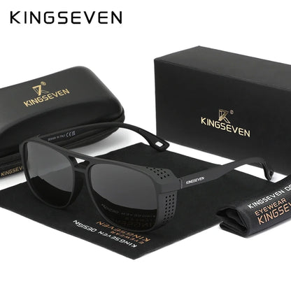 KINGSEVEN Fashion Large Frame Polarized Sunglasses – UV400 Vintage Style
