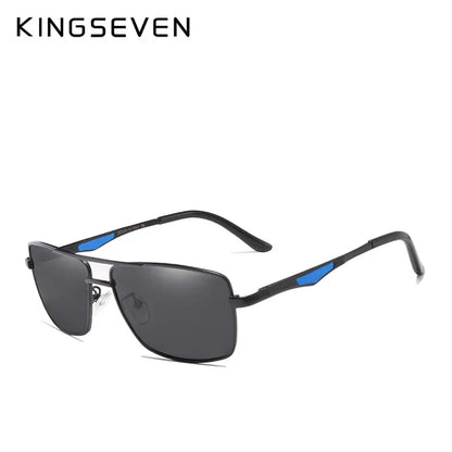 KINGSEVEN 7906 Polarized Sunglasses – Stainless Steel, Mirror, UV400, Men’s