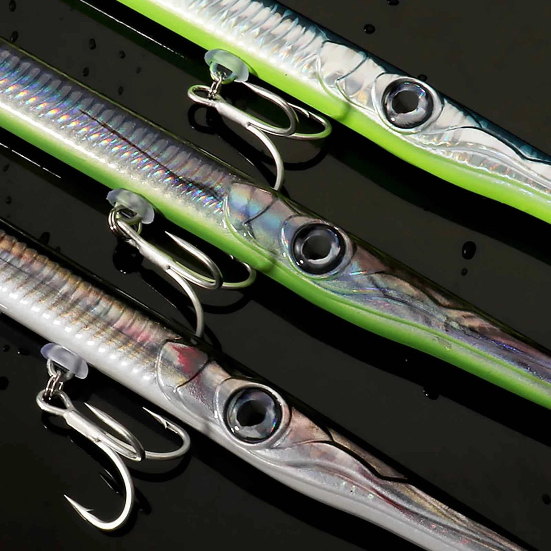 Jointed Pencil Bait 150mm/255mm Needle Body Bionic Skin Treble Hooks System Pesca Multi-Joint Hard Fishing Sinking Lure