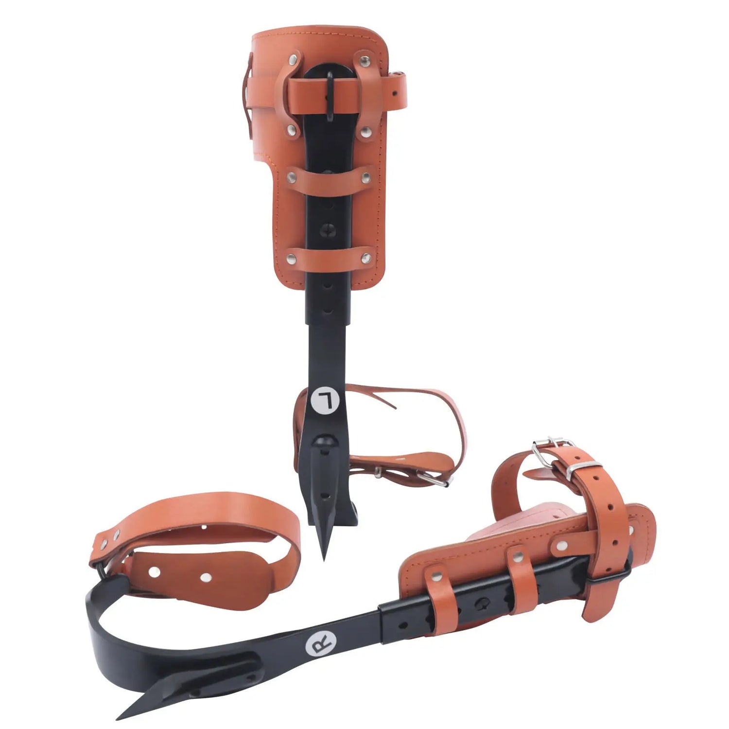 Tree Climbing Spike Set Pole Climbing Spurs Climber Gaffs+Strap Adjustable 100kg