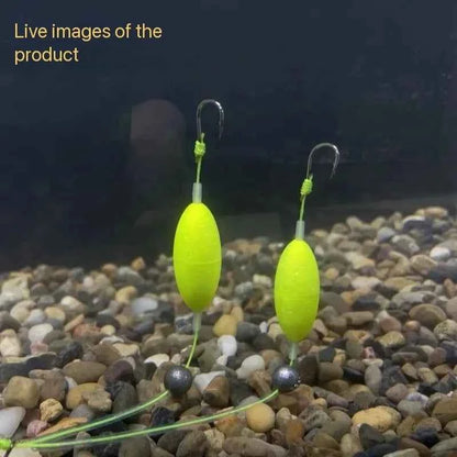 Carp Fishing Anti-Float Double Hook Line Baitcasting Kit Water Resistance Ise Ni Fish Hook Set Bottom Hanging Float Fishing Doub