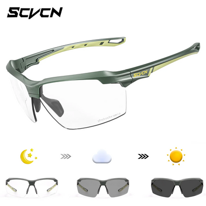SCVCN Tactical Shooting Glasses – Photochromic Polarized Shockproof Goggles for Hunting, Airsoft &amp; Outdoor Sport