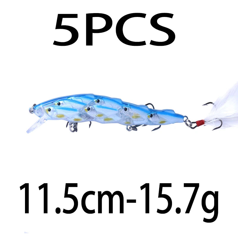 75mm 9g Floating Crankbait Fishing Lure – Swimbait Wobbler with Rattle &amp; 3D Eyes