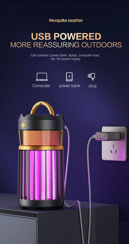 3-in-1 Mosquito Repellent Lamp Camping Lighting Insect Repellent Home Nightlight Electric Shock Mosquito Repellent Household