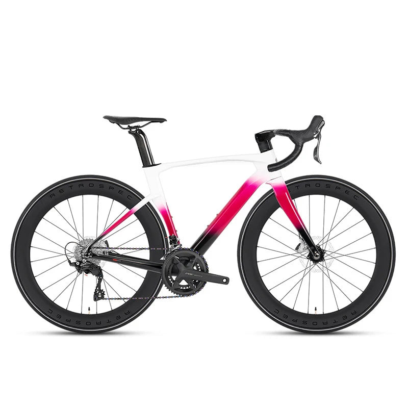 TWITTER New CYCLONE RS-24S shift+105 derailleur carbon road bike 4-pistons oil disc brake racing bicycle 700*28C for men womem