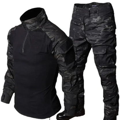 Combat Tops Waterproof Tactical Suits Elastic Multiple Pockets Quick Drying Workwear Cargo