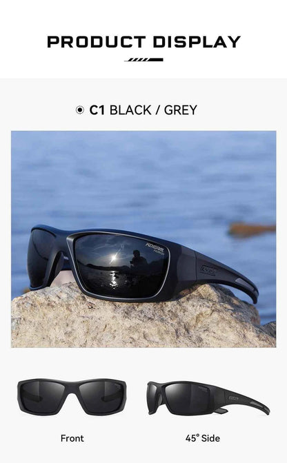 KDEAM High Quality TR90 Material Riding Sunglasses Men&