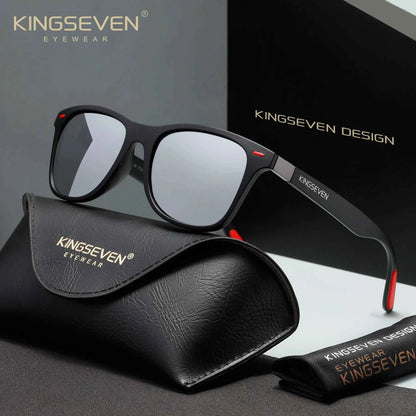 KINGSEVEN 7366 Polarized Sunglasses – Mirror, UV400, Square, Unisex