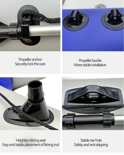 New 1.75~3.6m Inflatable Fishing Boat PVC 0.7mm Thickened Kayak Canoe Boat Sea Drifting Boat Rubber  Kayak Canoe Boat Drifting Boats