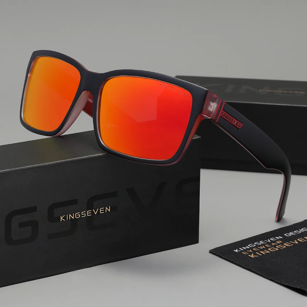 KINGSEVEN 750 Polarized Sunglasses – Square Frame, UV400, Unisex