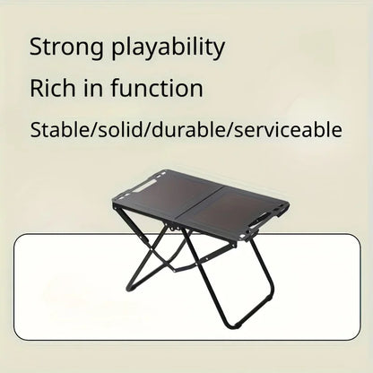 Portable Folding Stainless Steel Camping Table – Outdoor Dining for Camping, Beach &amp; BBQ