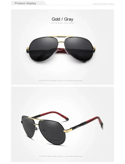 KINGSEVEN Classic Pilot Polarized Sunglasses – UV400 for Men &amp; Women