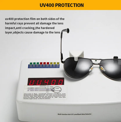Audi Polarized Sunglasses – Unisex UV400 Anti-Reflective Alloy Frame Driving Glasses