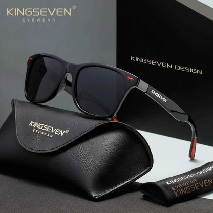 KINGSEVEN 7366 Polarized Sunglasses – Mirror, UV400, Square, Unisex