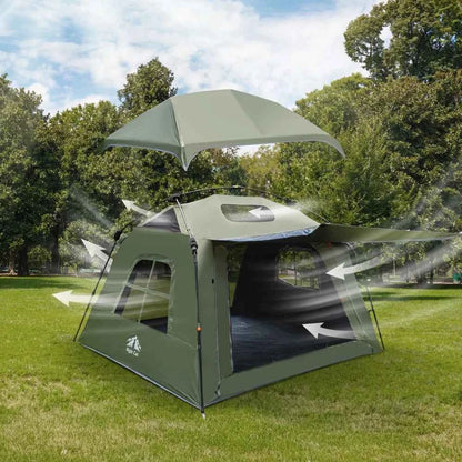 Night Cat 4-Person Blackout Pop-Up Camping Tent with Vestibule &amp; Rainfly