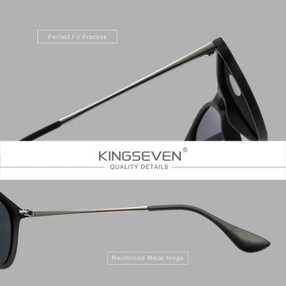 KINGSEVEN S28 Cat Eye Sunglasses – Plastic Frame, UV400, Women