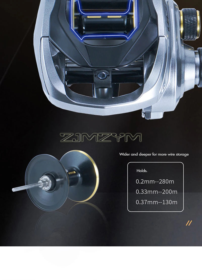 Baitcasting Reels, Baitcaster Fishing Reel, 8+1 Ball Bearing, 6.4∶1 Gear Ratio, Aluminum Alloy Frame Baitcasting Reel