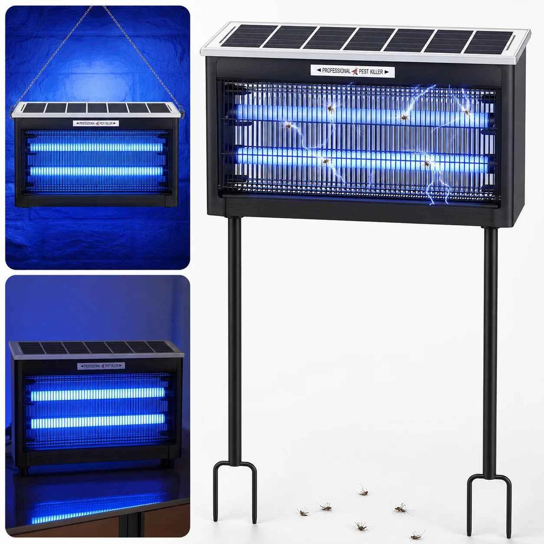 JOYINLED Solar Bug Zapper – Outdoor Waterproof Mosquito Killer | 16W, 20W &amp; 40W