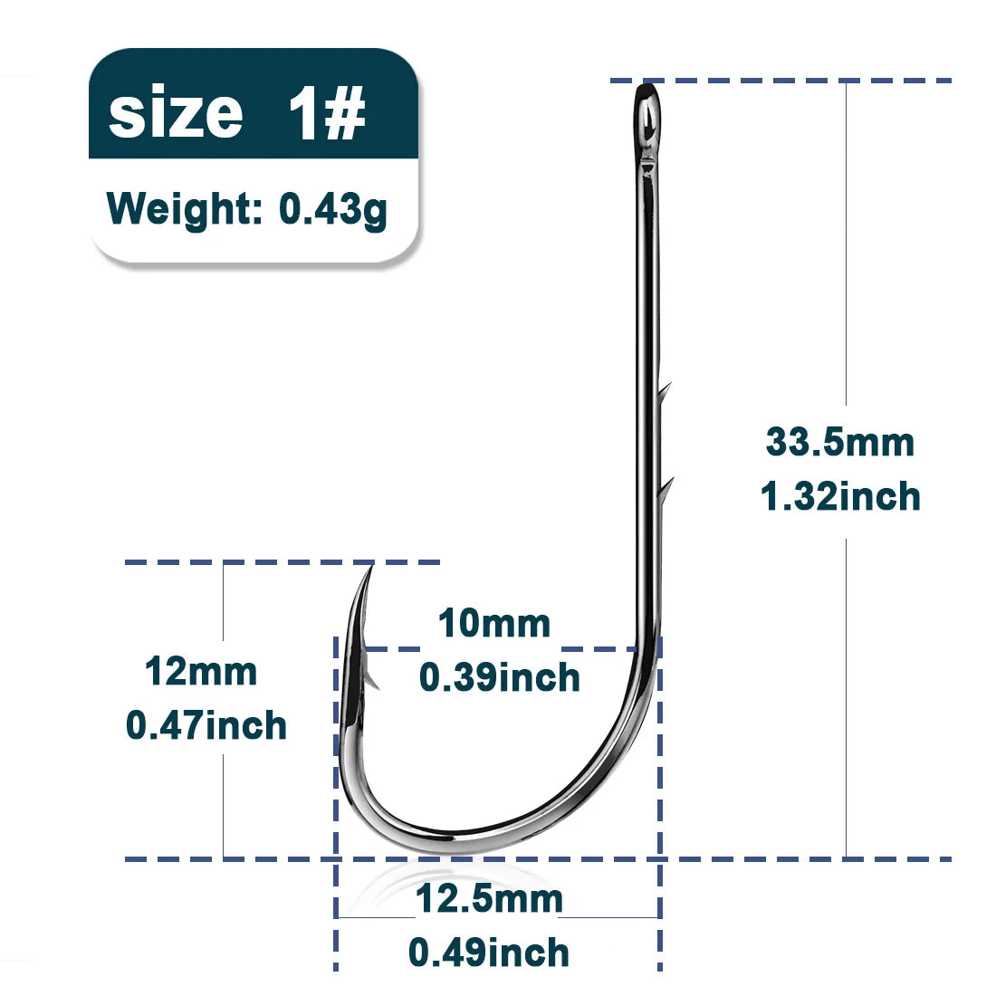 9KM Baitholder Fishing Hooks Sea Barbed Long Shank Beak Hook Live Bait Holder Fishing Worm Hooks