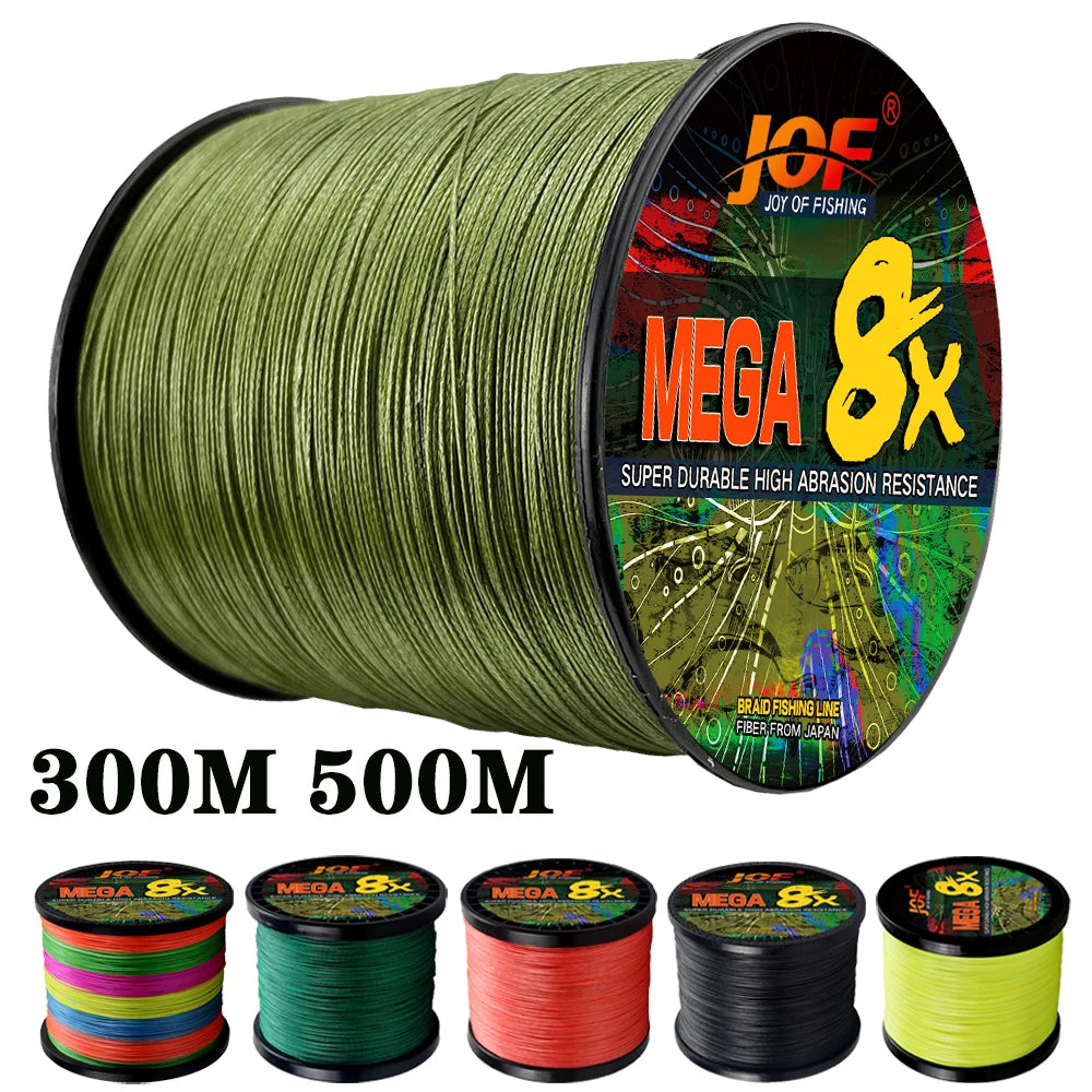 Braided Fishing Line 8 Strands Multifilament Fly Strong Cord for Sea Bass Carp Accessories