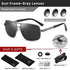 CLLOIO Classic Photochromic Sunglasses Men Women Polarized Driving Shades Sun Glasses Travel Anti-glare Chameleon Glasses