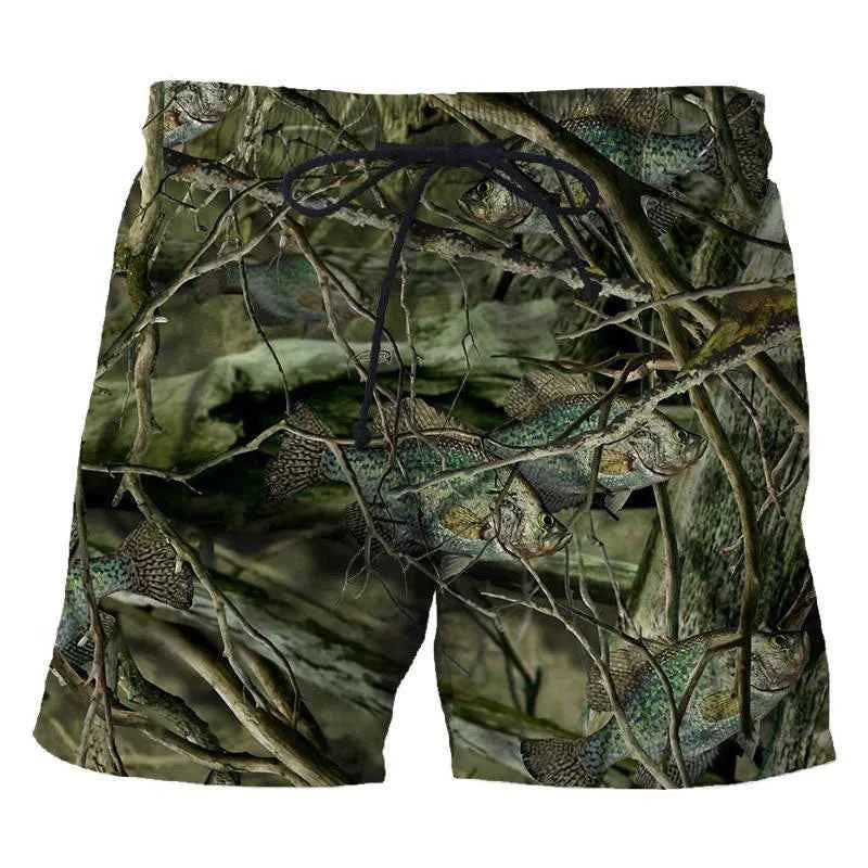 Camouflage Leaf 3D Print Sport Quick-dry Breathable Men Women Pant Outdoor Street Casual Fashion Loose Run Fitness Shorts Summer