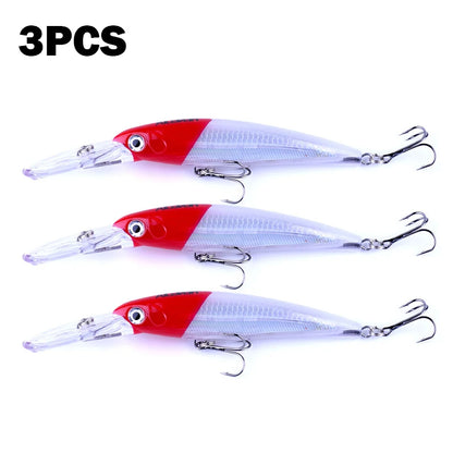 170mm 30g Minnow Fishing Lure – Hard Bait Wobbler for Bass, Pike &amp; Saltwater Trolling