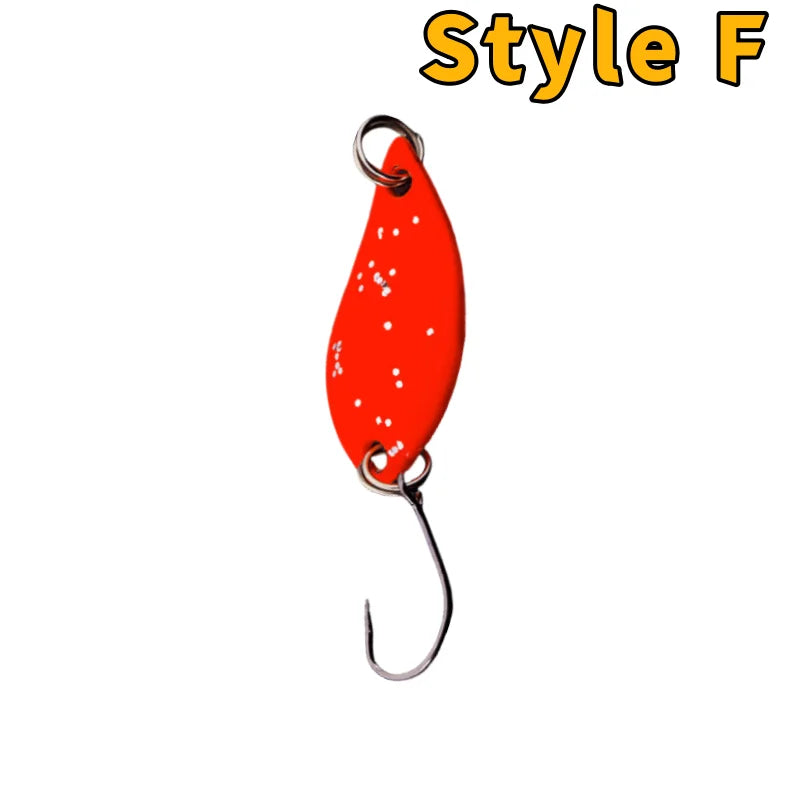 Trout Bait Metal Spoon Fishing Lure Wobbler   Jigging Tackle Accessories Multi-color Long-casting Lure Bait