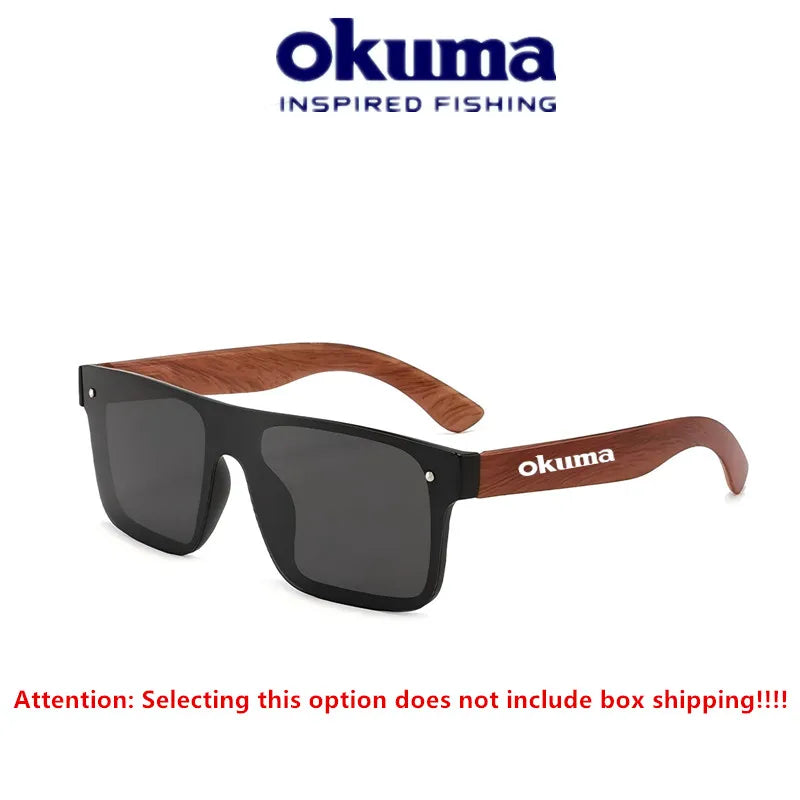 Polarized Fishing Sunglasses UV400 – Wood Grain Arms, Cycling, Driving &amp; Outdoor