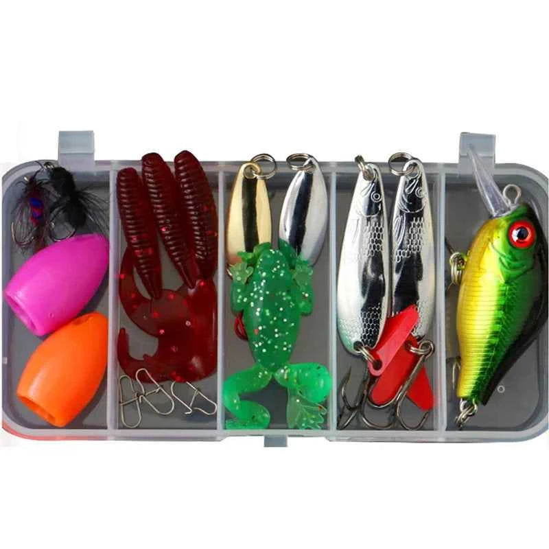 Fishing Lures Kit – Hard &amp; Soft Baits, Metal Jigs, Spoons &amp; Tackle | 6 Kit Options | Freshwater &amp; Saltwater
