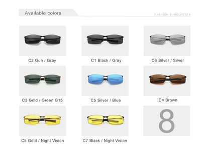 KINGSEVEN Fashion Alloy Frame Sunglasses – UV400 Polarized Rectangle