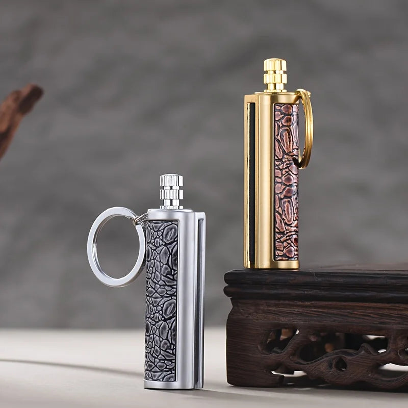 Vintage Permanent Lighter 10000Strikes Flint Metal Match Waterproof Reusable Fire Starter Portable Outdoor Camping Ignition Tool