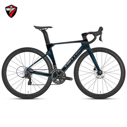 R5pro Carbon Fiber Road Bike 22/24 Speed Racing with Hydraulic Disc Brakes Available in 7 Sizes - 43.5/46/48/50/52/54/56