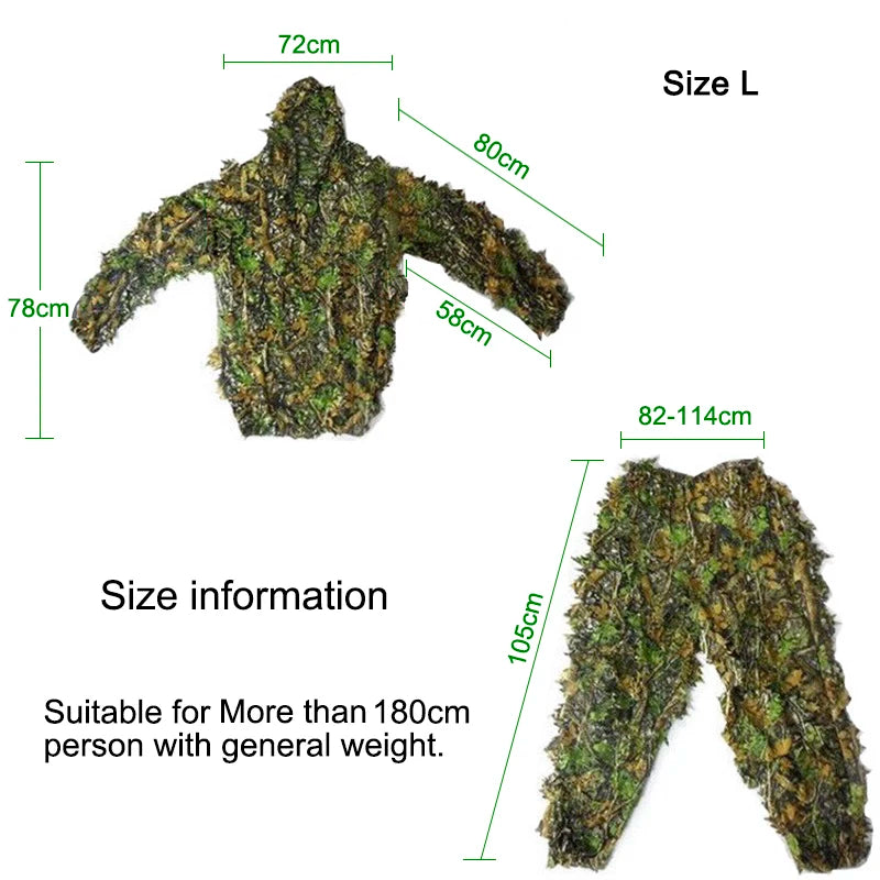 Ghillie Suit – Full Body Camouflage Hunting &amp; Tactical Training Outfit