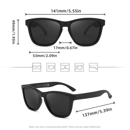RIVIERSUN Classic Polarized Sunglasses – UV400 Unisex Retro Square Eyewear