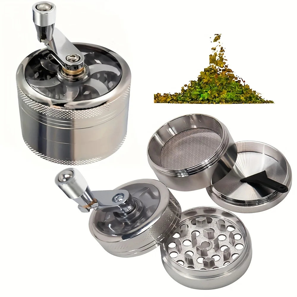 Stainless Steel Nut &amp; Hard Spice Grinder – Manual Mill | CE Certified | Black or Silver