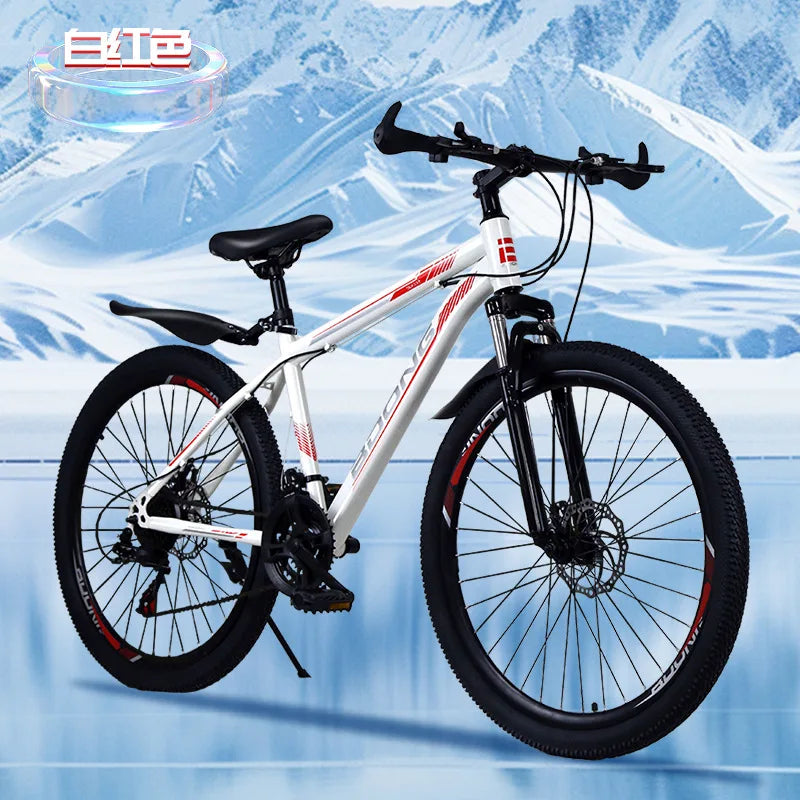 Mountain Bike Adult Mountain Bicycle24Inch2610 Inch College Student Bike with Variable Speed and Disc Brake NatureNestSupply