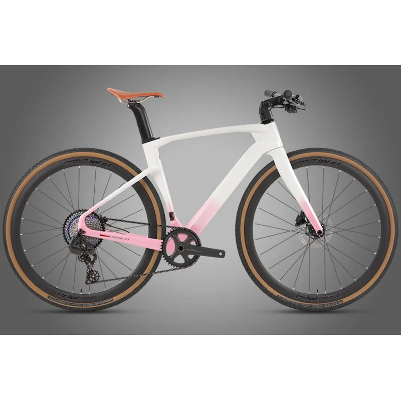 TWITTER Hot Selling V3 Gravel Bike 700X40C Carbon Fiber Road Bicycle RS-24 Speed Touring Bikes With Flat Handle For Men Women
