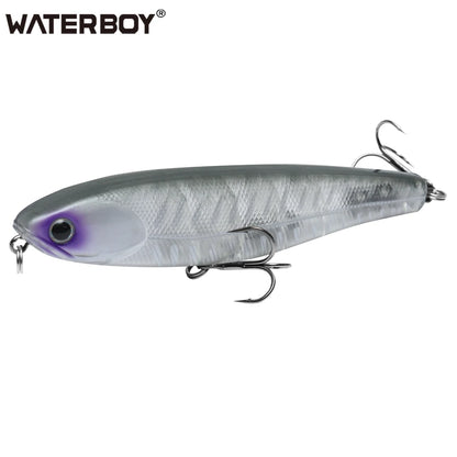 WATERBOY Pencil Stickbait – Walk-the-Dog Topwater Lure, 8.5cm / 9.5cm / 12.8cm, 32 Colors