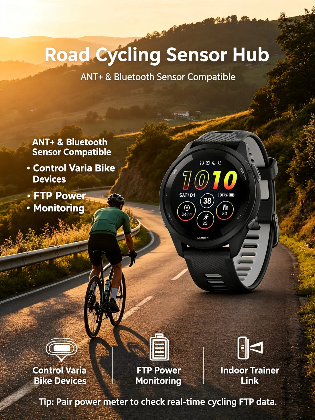 Garmin Forerunner 265 GPS Smartwatch | AMOLED | Multi-Sport Training | NFC