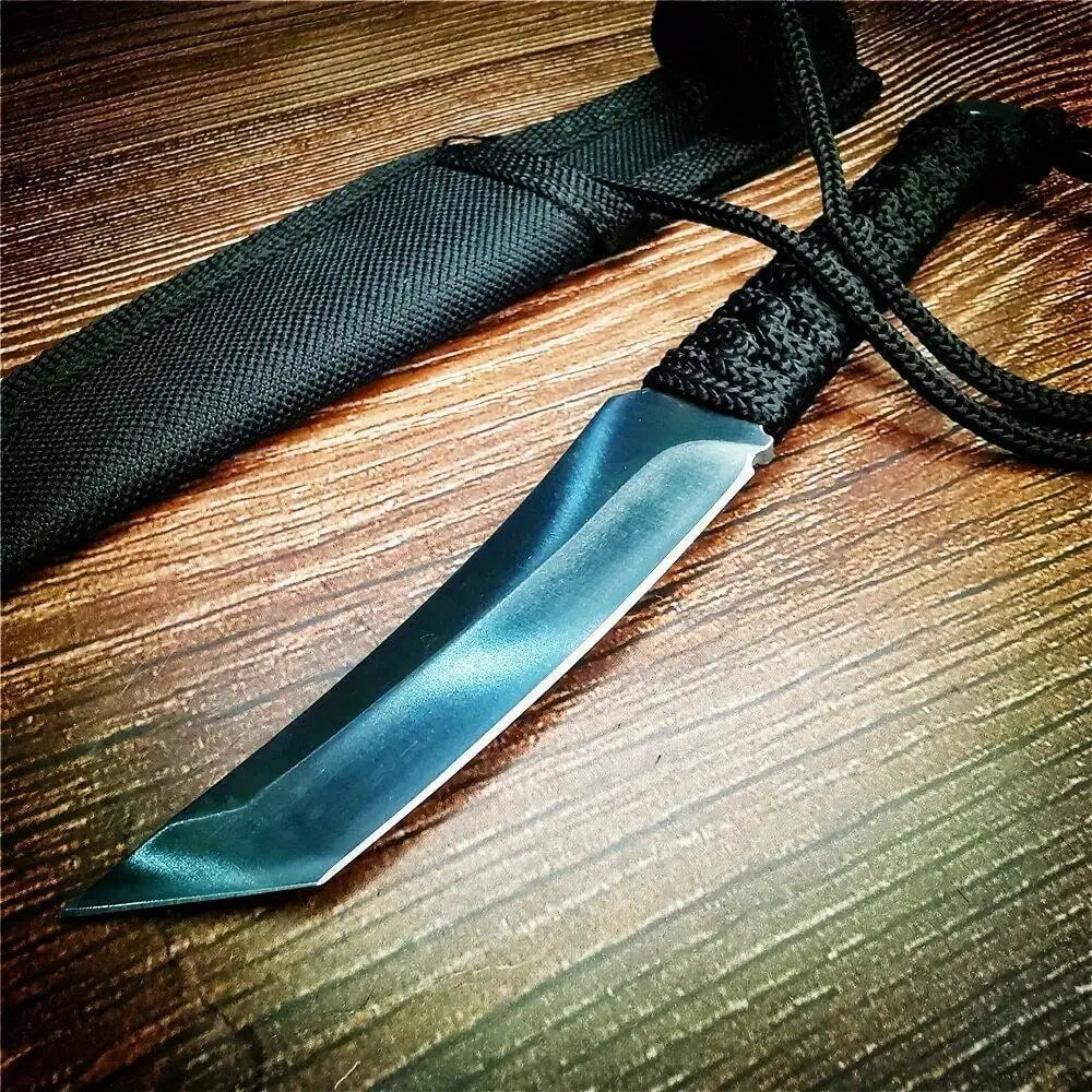 1 Piece Outdoor Wilderness Stainless Steel Hunting Knife,Cutting Tool,Portable Blade Survival Knife,Wilderness Camping Supplies