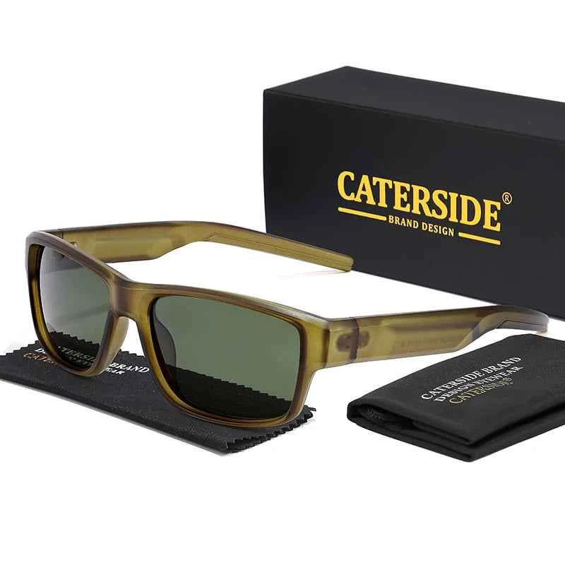 CATERSIDE New Polarized Sunglasses Men Outdoor Sports Small Frame Sun Glasses Fishing Cycling Fashion Eyewear Lunette De Soleil