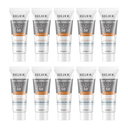 EELHOE 30g Vitamin E Sunscreen Long-lasting Moisturizing Anti-UV Anti-dry Skin SPF 50 Cream Maintains Elasticity Glow Skin Care