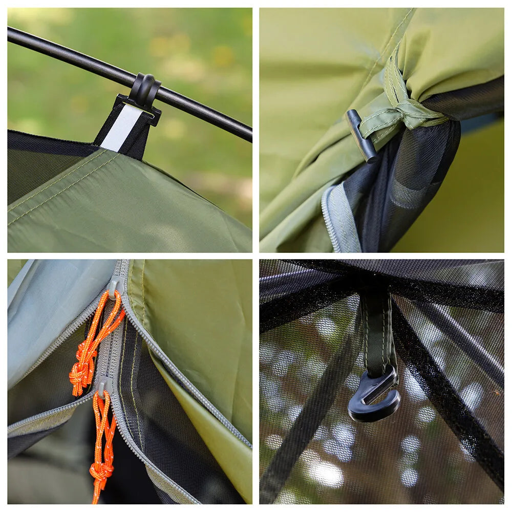 Night Cat Backpacking Tent – 1-2 Person, Easy Clip Setup, Rainproof &amp; Lightweight